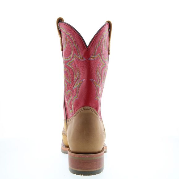 Double H Mens Roger Domestic Square Toe I.C.E. Roper 11" Brown Boots (NWT) - Picture 6 of 7